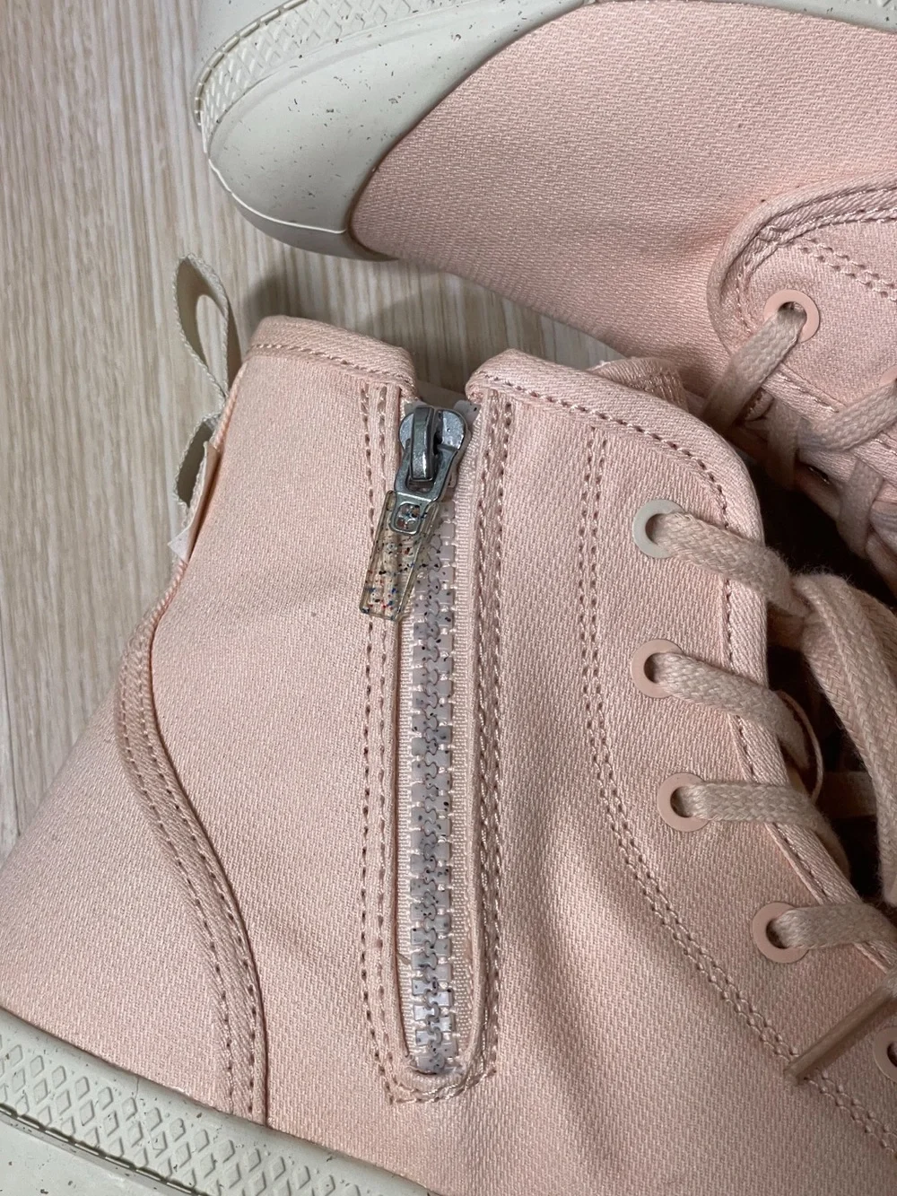 Palladium Pampa Hi Zip Organic Boots (Peaskin/Blush Pink) - Picture 6 of 11